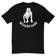 Load image into Gallery viewer, ΜΟΛΩΝ ΛΑΒΕ  Fitted  Pit Bull T Shirt.

